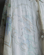 "HERMES" Margiela period abstract pattern shirt