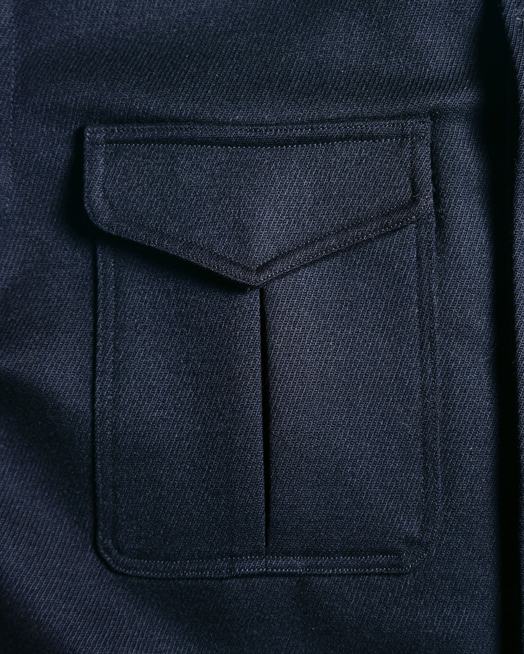 Ami alexandre mattiussi/ Work Detailed 4 Pockets Fly Front Jacket  Navy