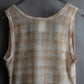 "DRIES VAN NOTTEN" Check pattern sheer shirt & sleeveless tops