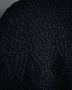 “Yves Saint Laurent” 90’s Textured diamond pattern cardigan