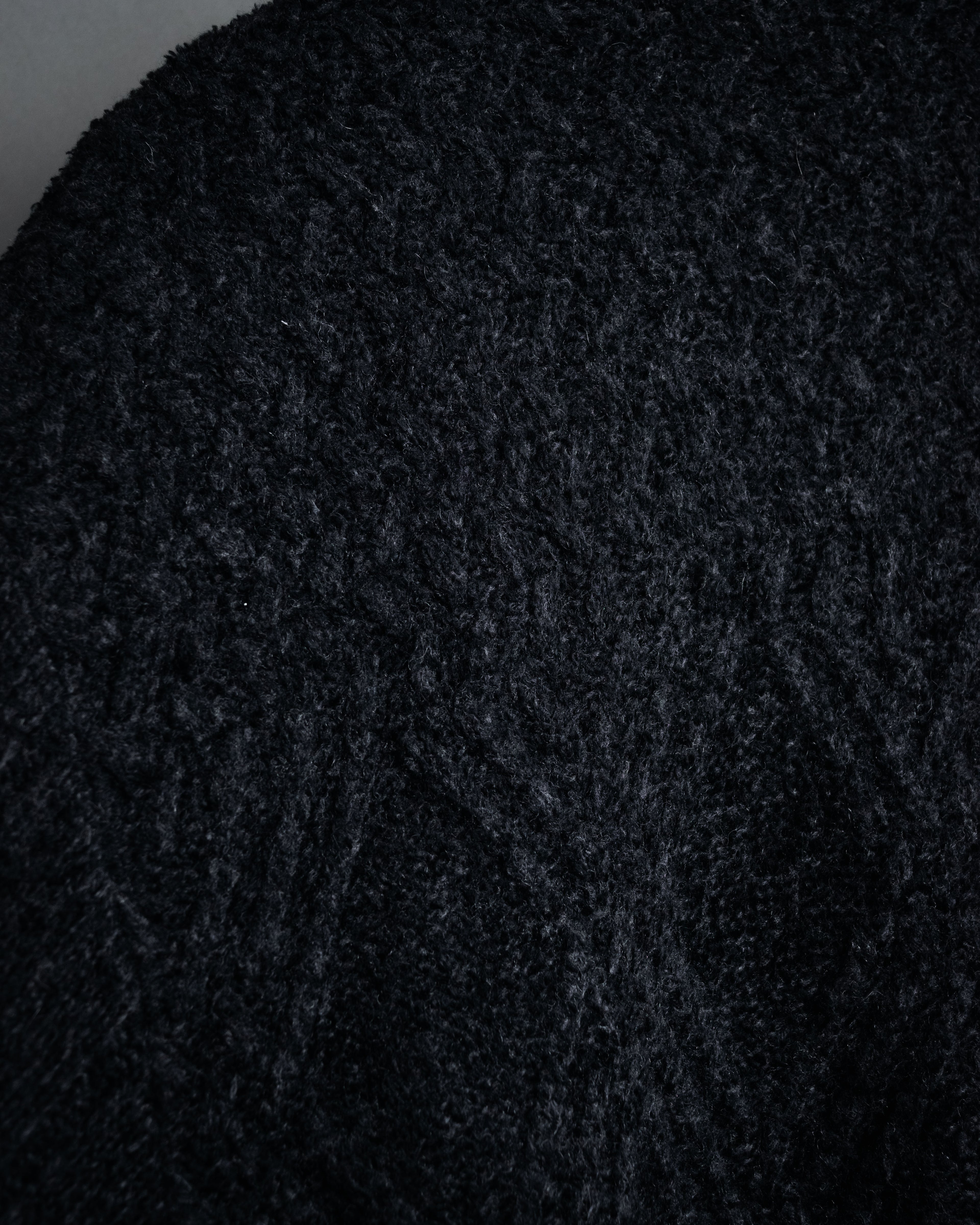 “Yves Saint Laurent” 90’s Textured diamond pattern cardigan