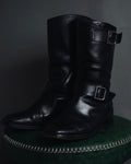 "CHANEL" 2006-12 Double-buckle leather engineer boots