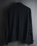 "BALENCIAGA" All-over Logo Bow-Tie Blouse