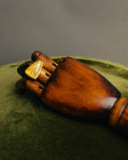 "Chloé" 2010's Amber resin statement ring