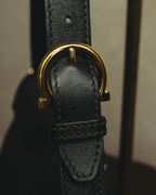"Salvatore Ferragamo" 00's-10's Gancini leather shoulder bag