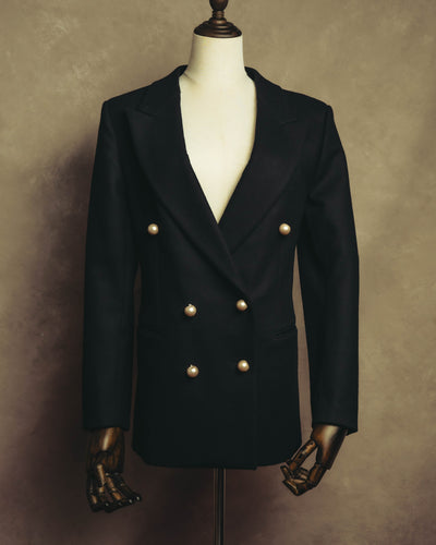 "CÉLINE" 10's Structured double-breasted blazer