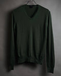 “GUCCI” Late 90’s-10’s Fine gauge v-neck knit