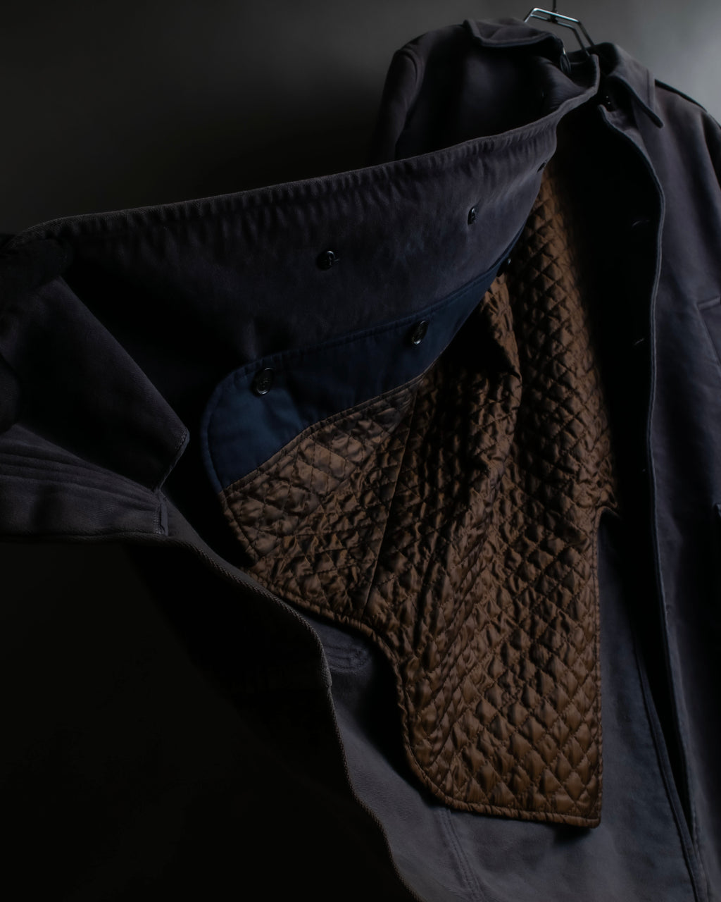 "Dolce & Gabbana" Lightly brushed liner-equipped trench coat