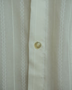 -MOOD Vintage Collections- 70’s-80’s Sheer stripe long point collar shirt