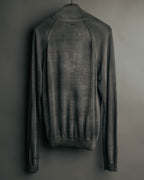 "PRADA" 90's-00's Minimal cotton zip cardigan