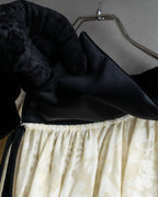 "Christian Dior" Jacquard balloon sleeve dress pullover