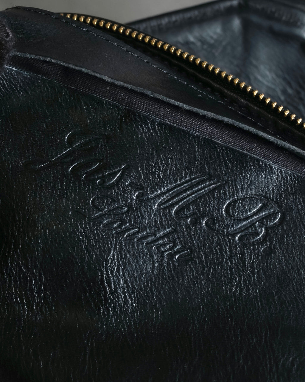 "Jas-M.B." Belt flap design leather shoulder bag