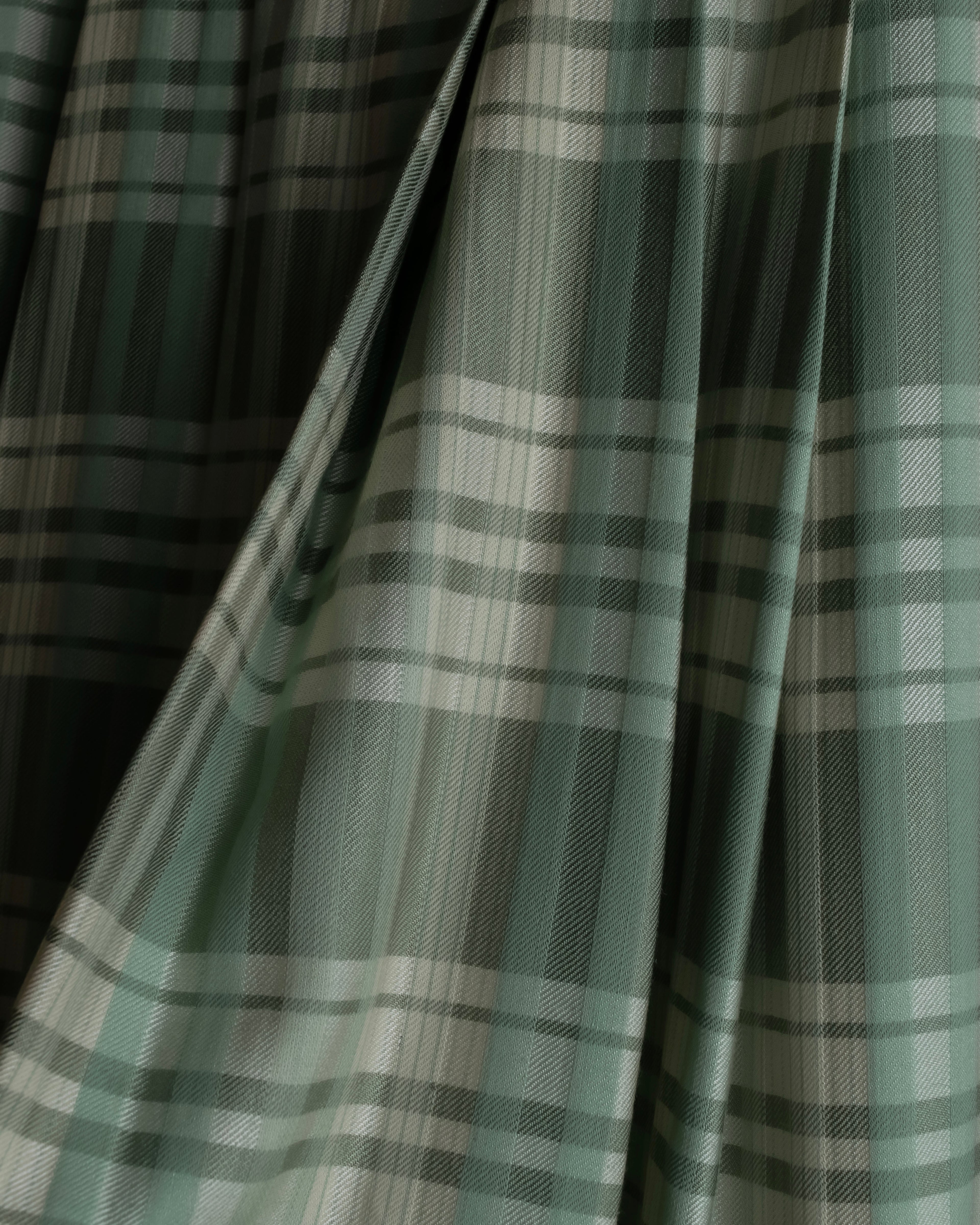 "BURBERRYS" Mint green check pattern skirt type set up