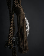 “VALENTINO GARAVANI” 2010’s Crystal embellished tassel cord belt