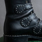 "GIVENCHY" Belt and stud design leather boots