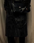 -SPECIAL- "Christian Dior Boutique Paris" 70's-80's Panel work design 100% mink fur coat