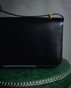 –SPECIAL– "HERMES" 90’s Box calf ring-lock accordion shoulder bag