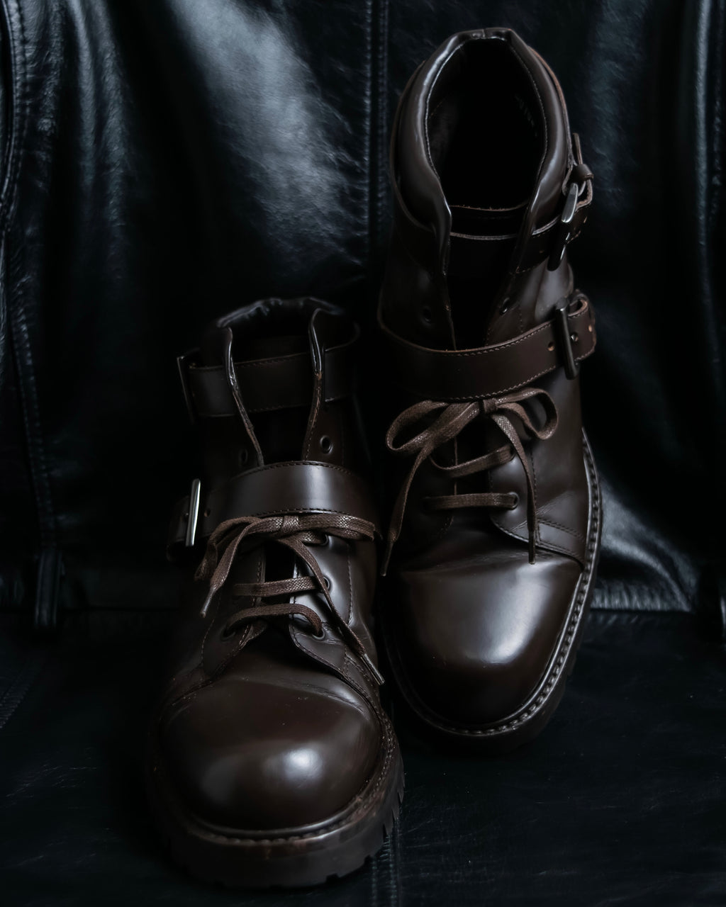 "PRADA" Belt design high cut boots