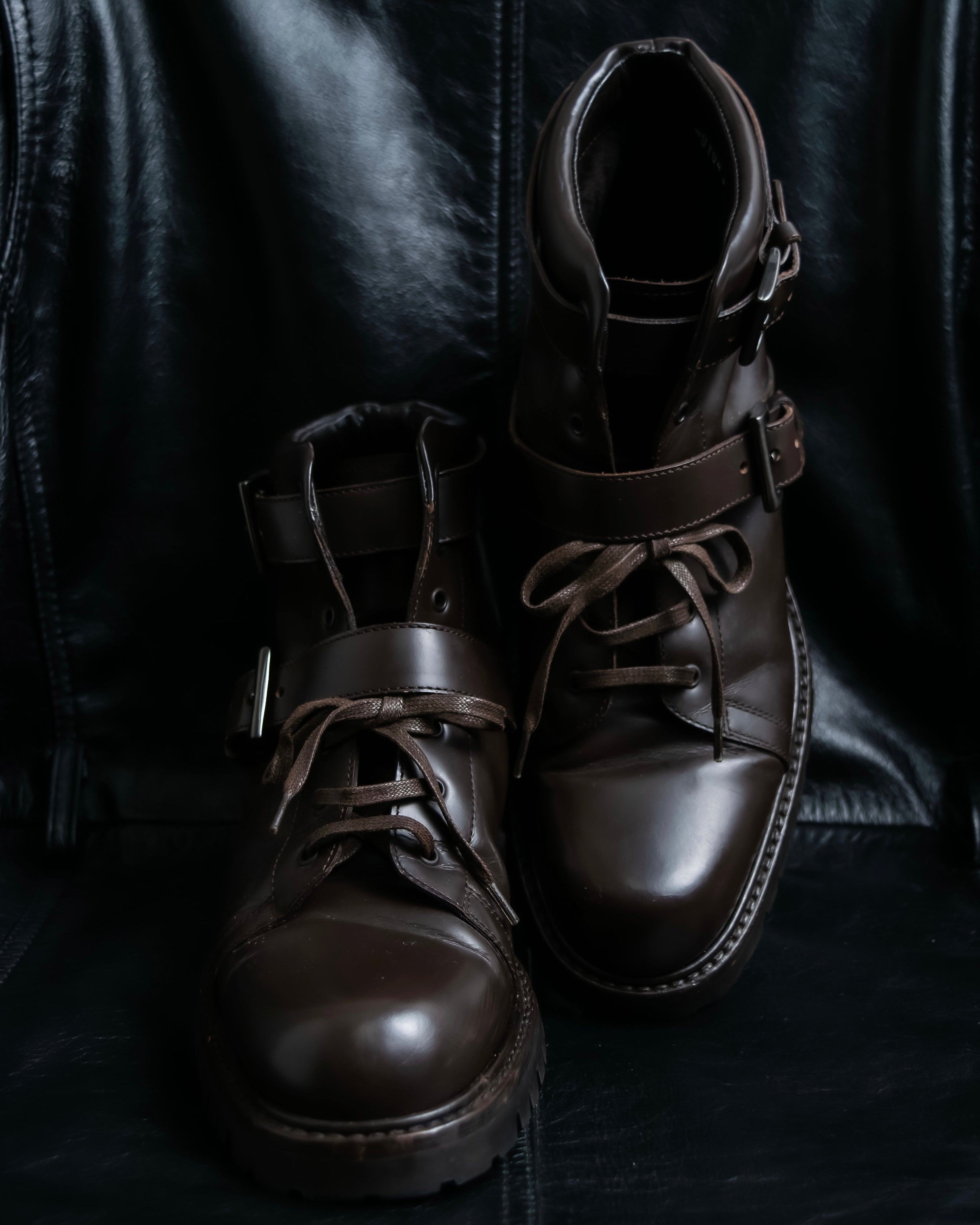 "PRADA" Belt design high cut boots