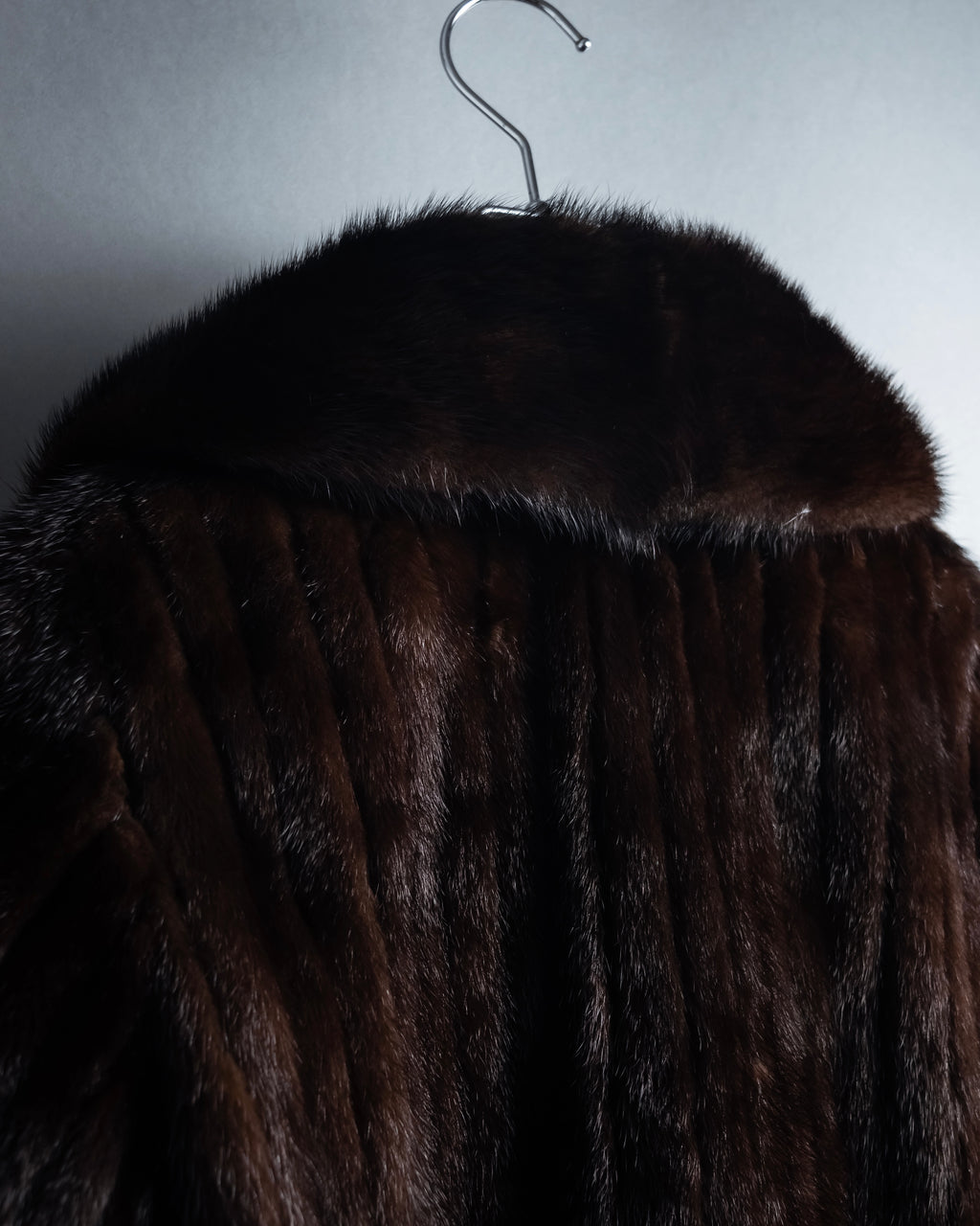 -SPECIAL- "Christian Dior Boutique Paris" 70's-80's Panel work design 100% mink fur coat