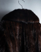 -SPECIAL- "Christian Dior Boutique Paris" 70's-80's Panel work design 100% mink fur coat