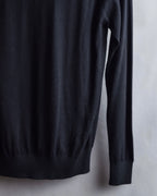 "HERMES" Cashmere silk blend V-neck knit