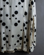 "GIANNI VERSACE" Irregular dot pattern silk shirt