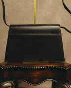 "Thierry Mugler" 80's-90's Architectural leather shoulder bag