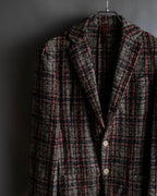 "Ernesto" Multicolor checked tailored jacket