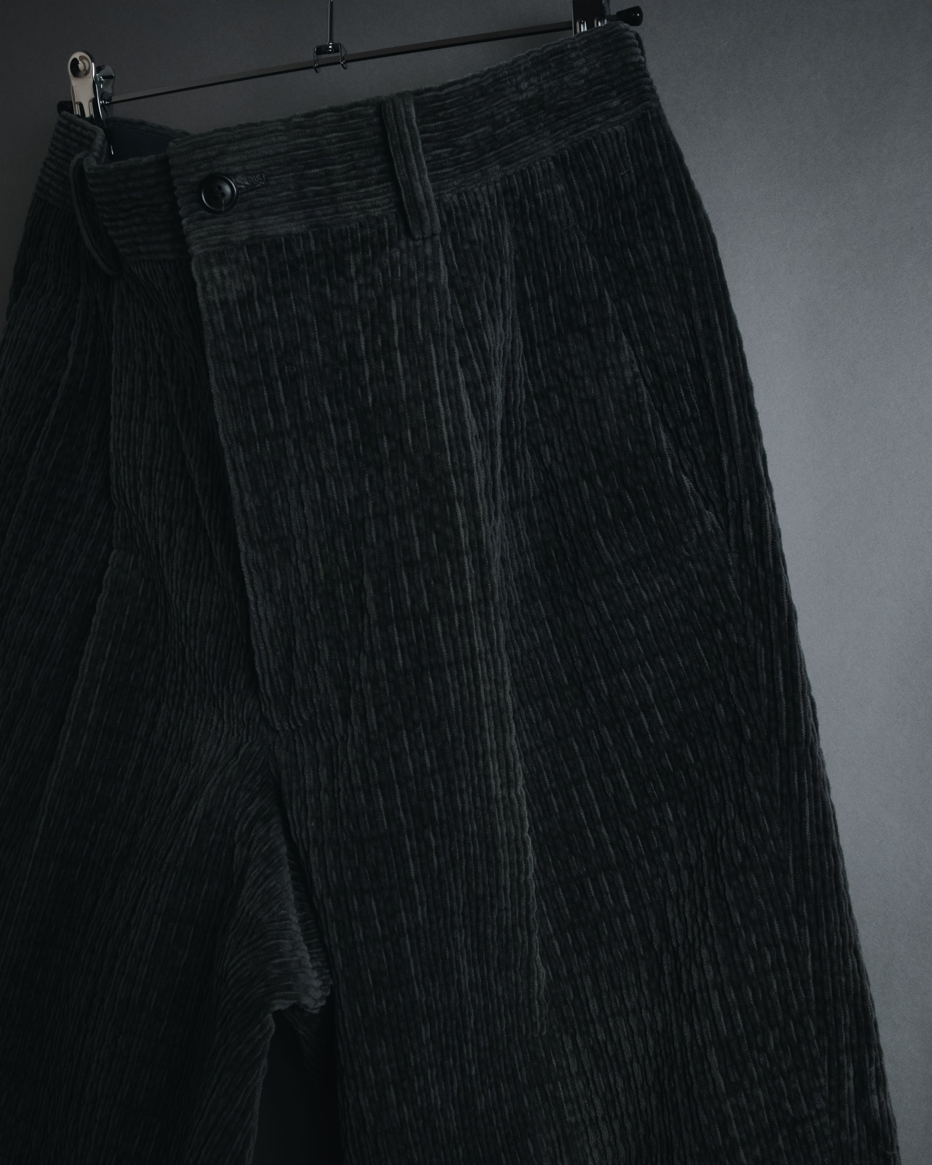 –SPECIAL– "ISSEY MIYAKE MEN" 98AW garment-pleated cotton tailoring set-up