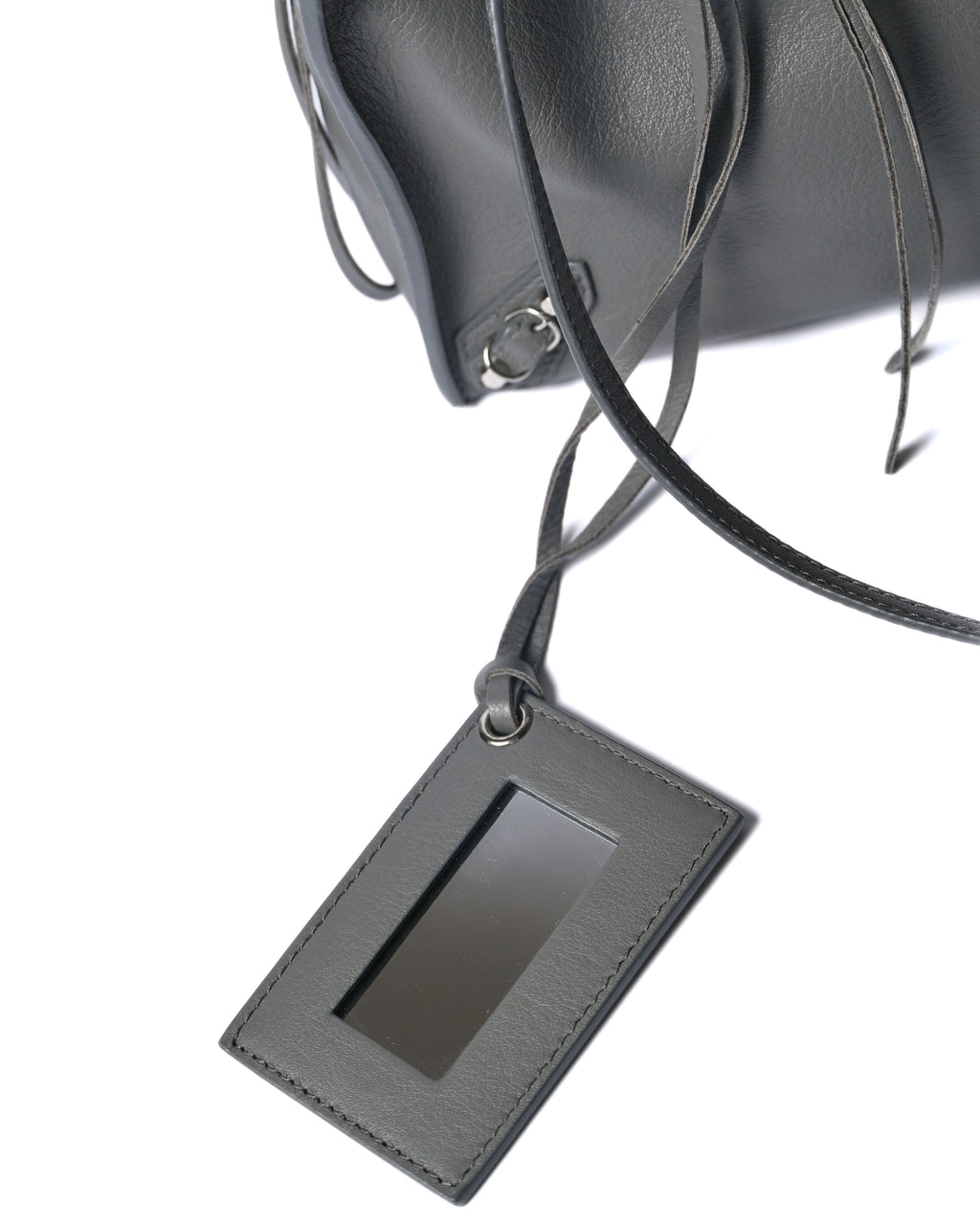 BALENCIAGA/ “Papier A6 ” Zip Around 2 Way Handbag Gray