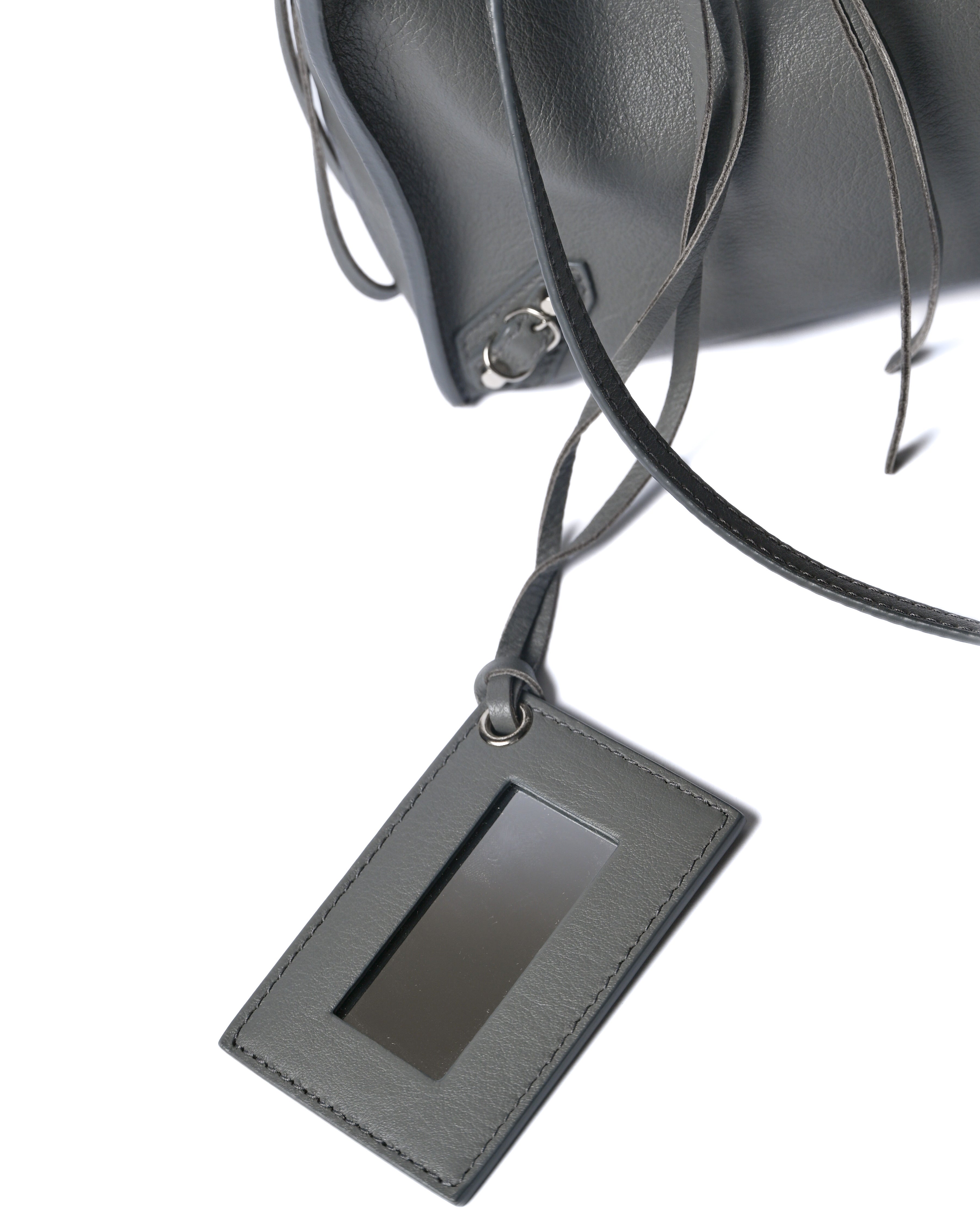 BALENCIAGA/ “Papier A6 ” Zip Around 2 Way Handbag Gray