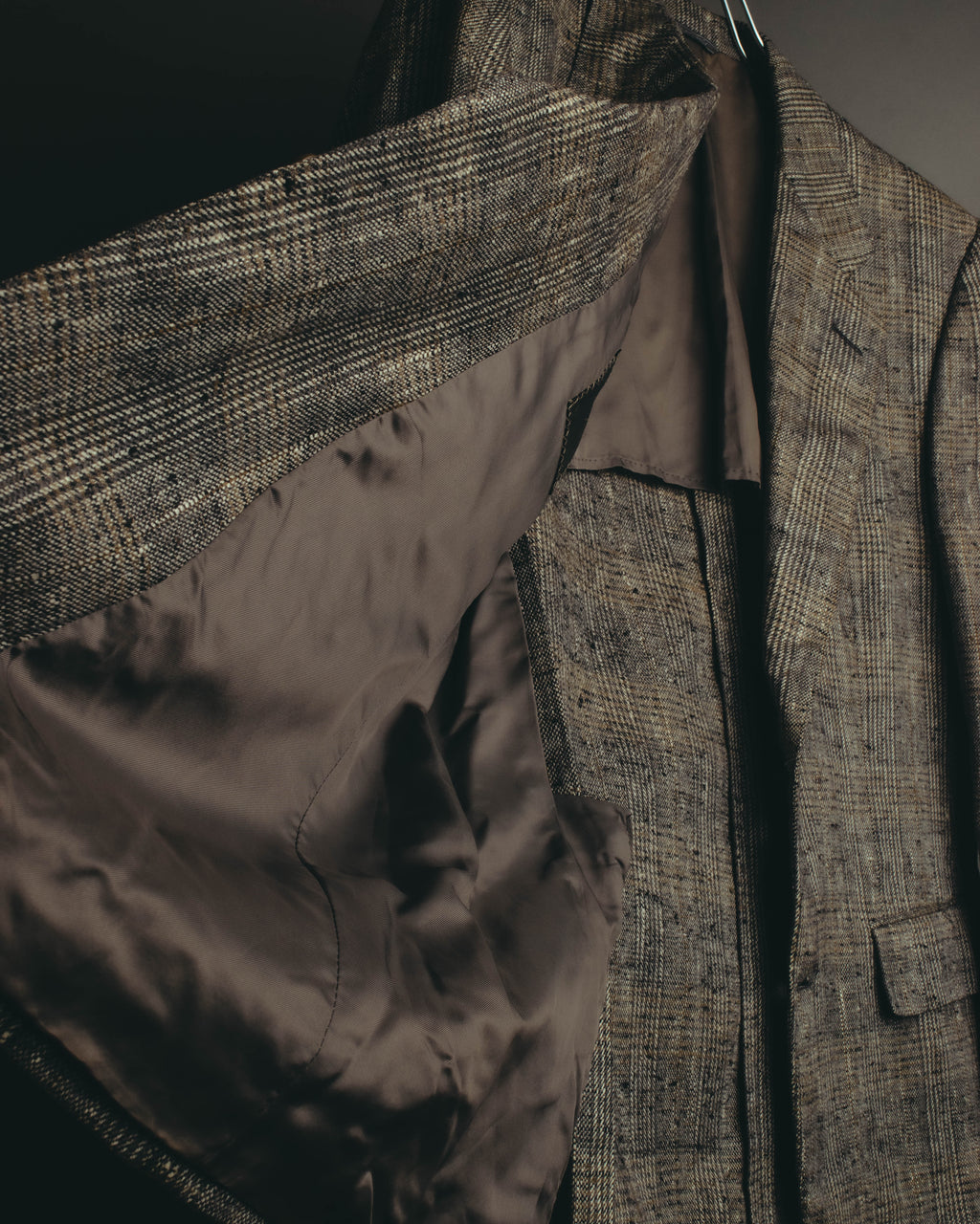 "Ermenegildo Zegna" 80's-90's Textured silk single-breasted blazer