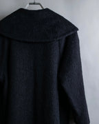 "YVES SAINT LAURENT" Large shawl collar black long coat