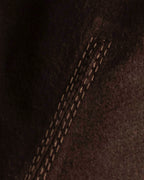 "CELINE" Horse tack motif metal fittings design suede vest