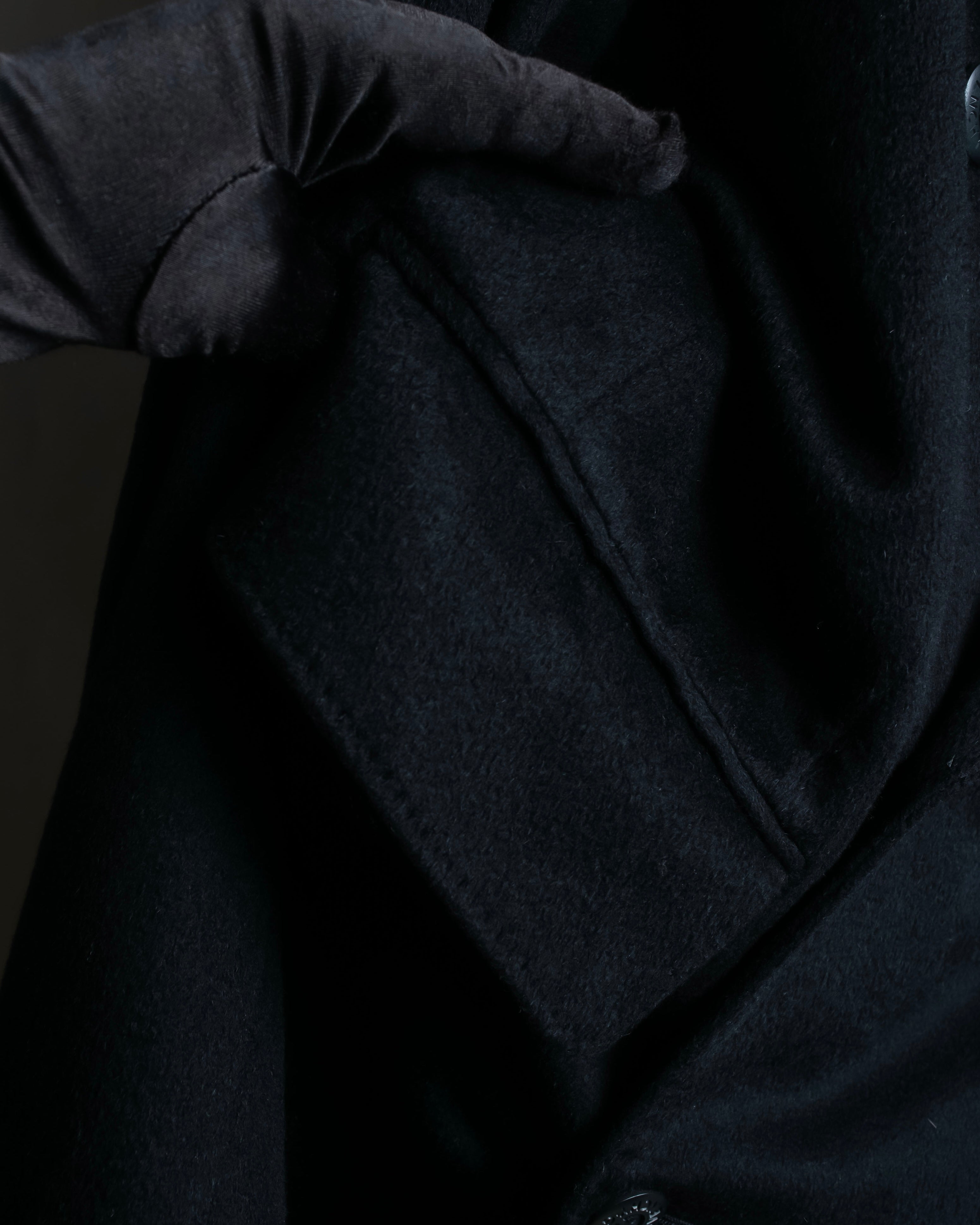 "MONSIEUR GIVENCHY" Double-breasted cashmere blend chesterfield coat