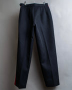 "MAISON MARGIELA" 17AW side track line hem wool slacks