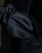 "GUCCI" 80's Gold button design brushed wool long chester coat