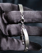 "Guy Laroche" Logo motif silver bracelet