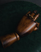 "DIOR" Chain link pearl accents ring