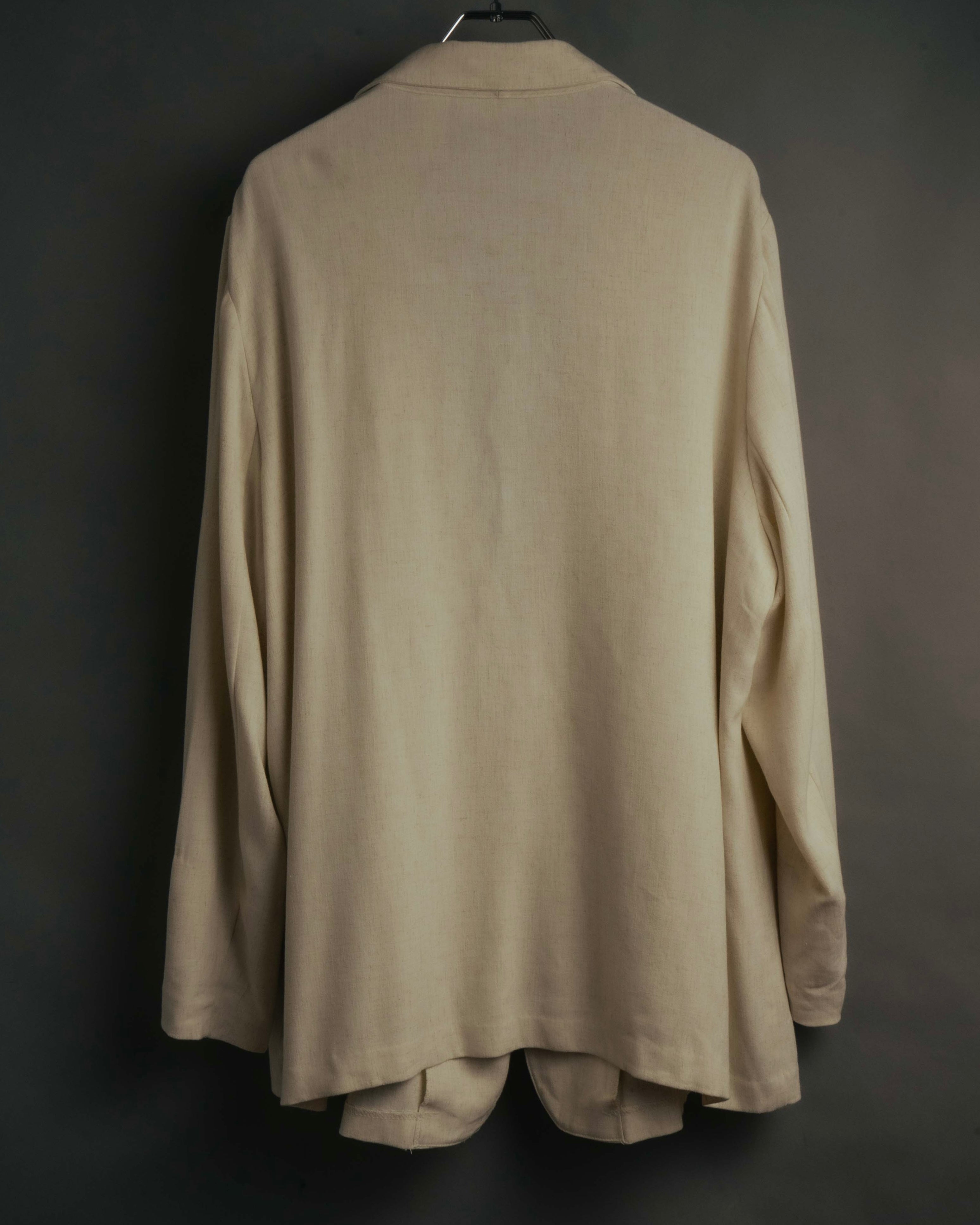 -MOOD Vintage Collections- 90’s-00’s Single button linen blend jacket