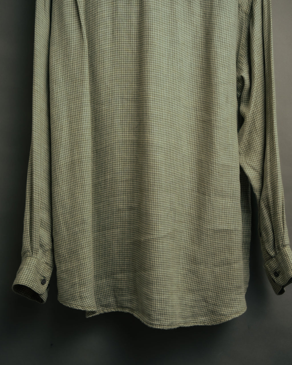 -MOOD Vintage Collections-
90’s Houndstooth linen relaxed shirt