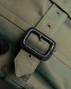 "BURBERRYS" Iridescent belted oversized trench coat