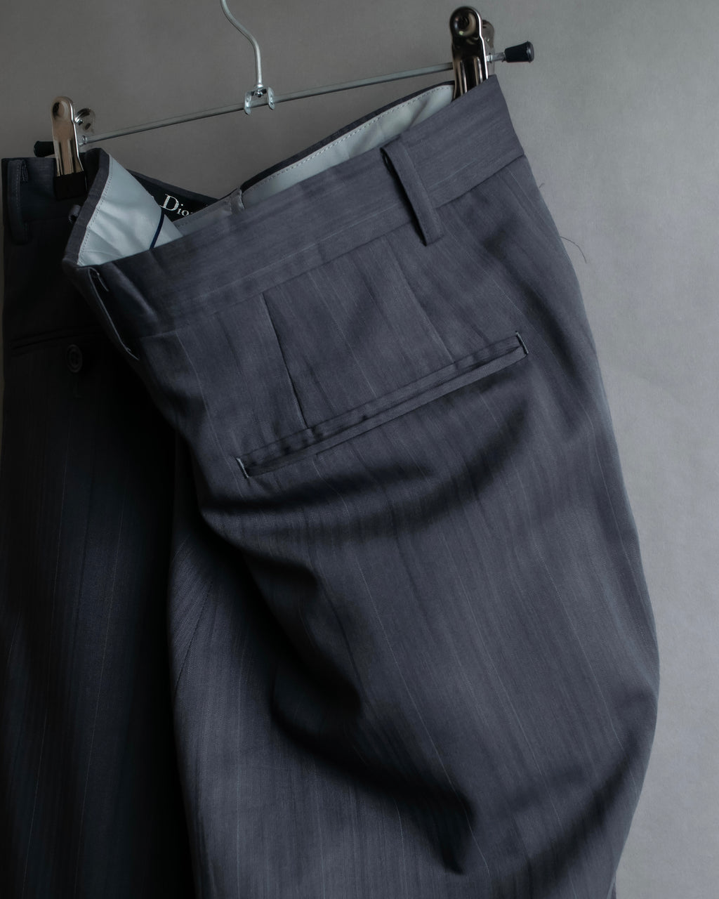 "CHRISTIAN DIOR MONSIEUR" Shadow stripe pattern classical formal detail set up