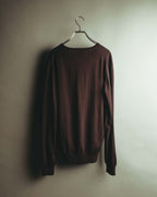 "GUCCI" 90's-00's Minimal V-neck wool sweater