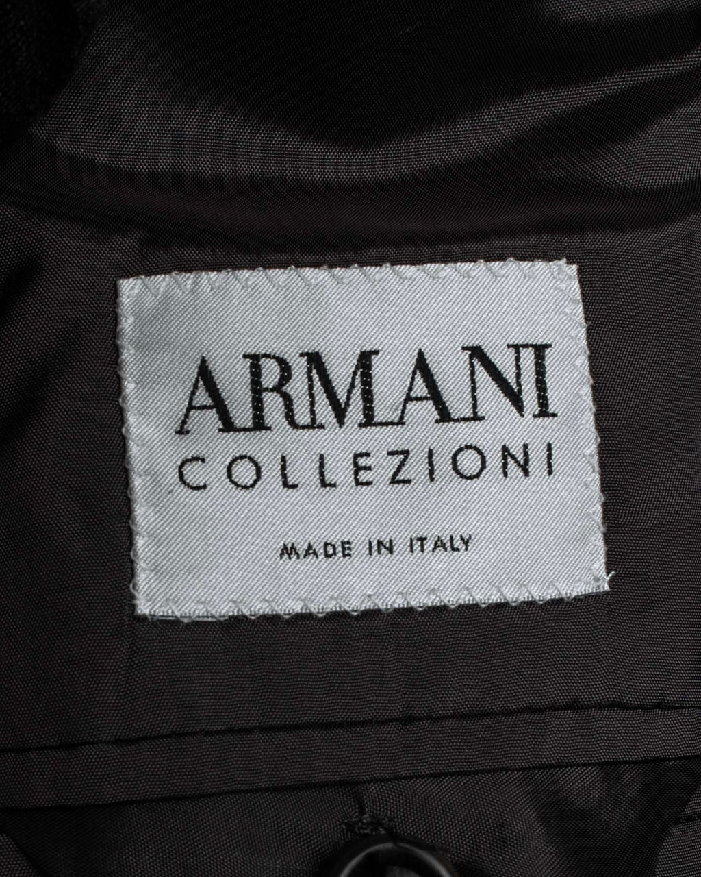 "ARMANI COLLEZIONI" Classic Italian tailoring stripe pattern set up