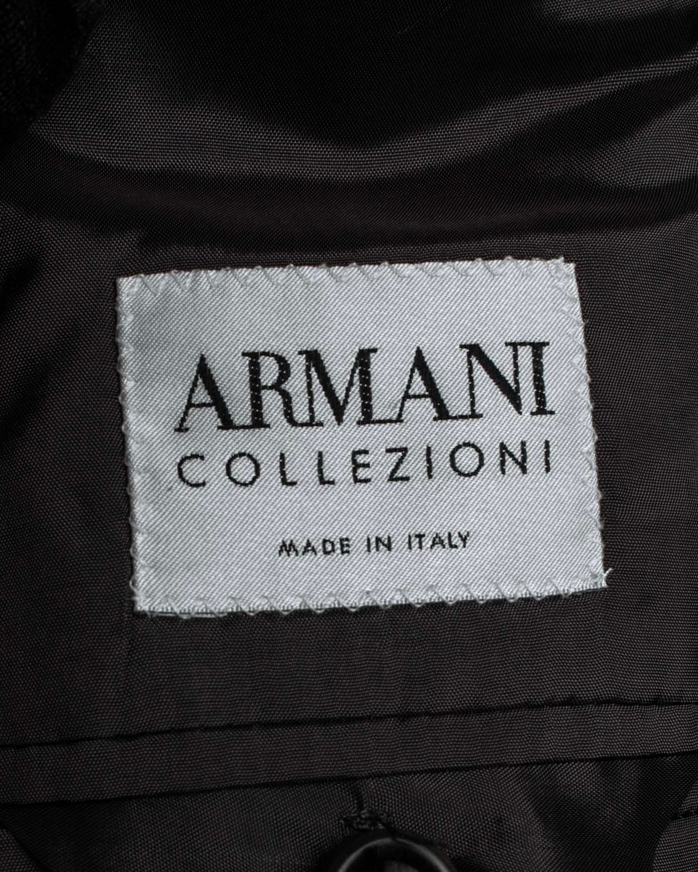 "ARMANI COLLEZIONI" Classic Italian tailoring stripe pattern set up