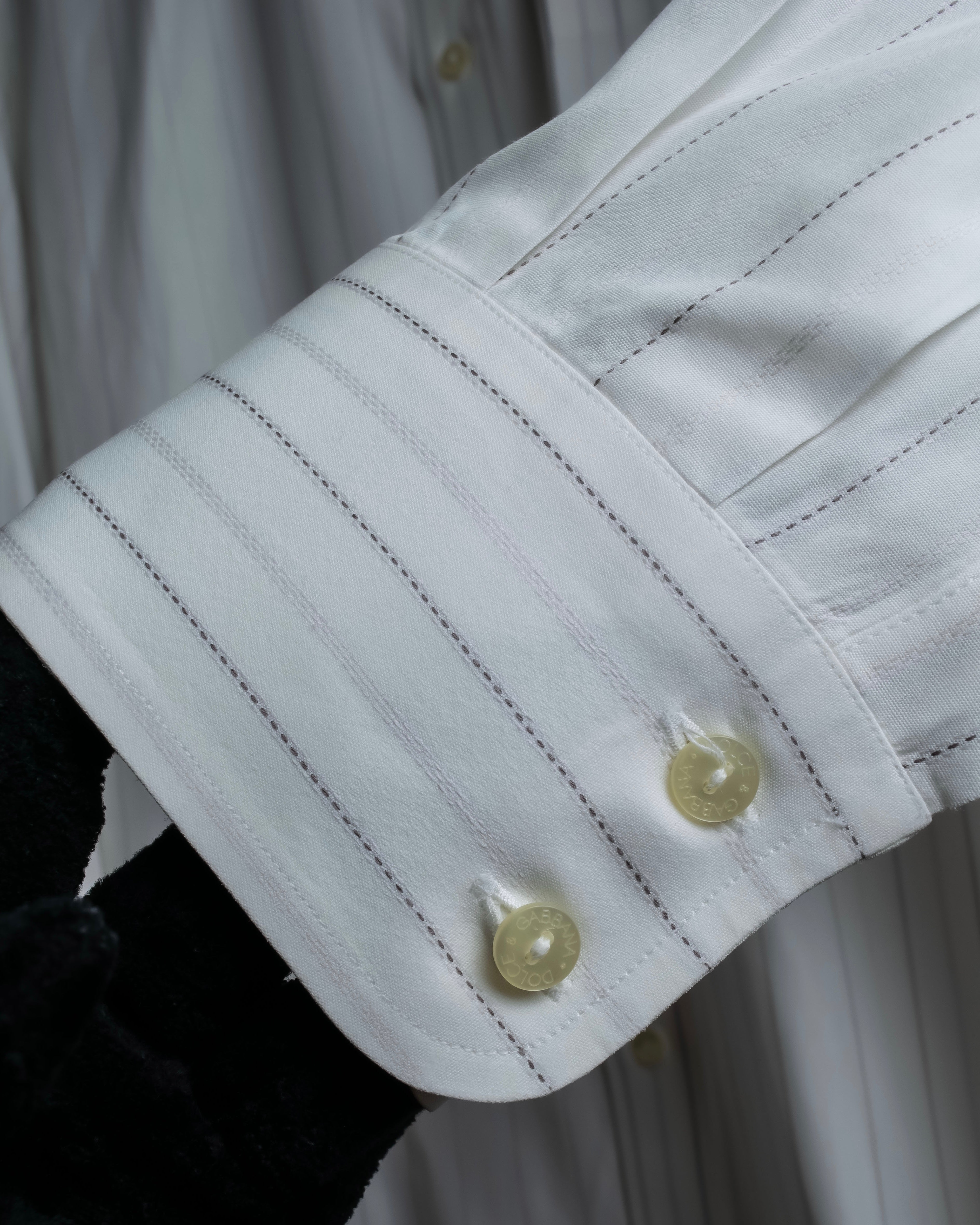 "Dolce & Gabbana" 12SS Two types of woven striped shirt