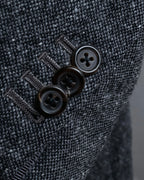 "THOM BROWNE" 3-button napped tweed tailored jacket