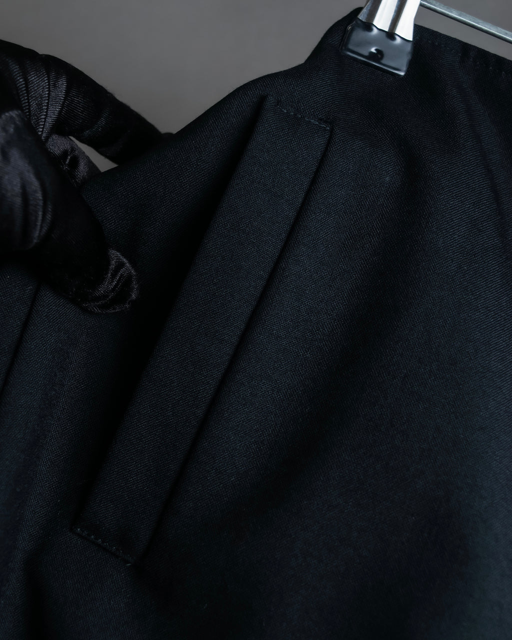 "JEAN PAUL GAULTIER" Ribbon belted design pleated flare skirt